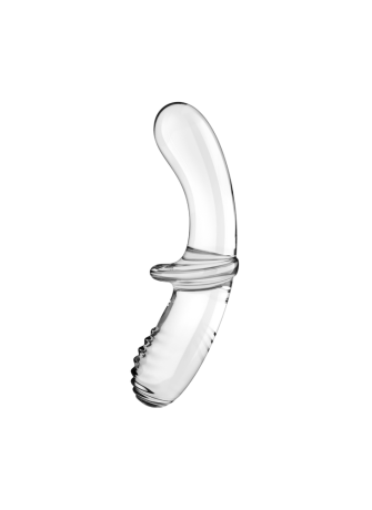 Gode en verre borosilicaté massif transparent Double Crystal Satisfyer - CC597829